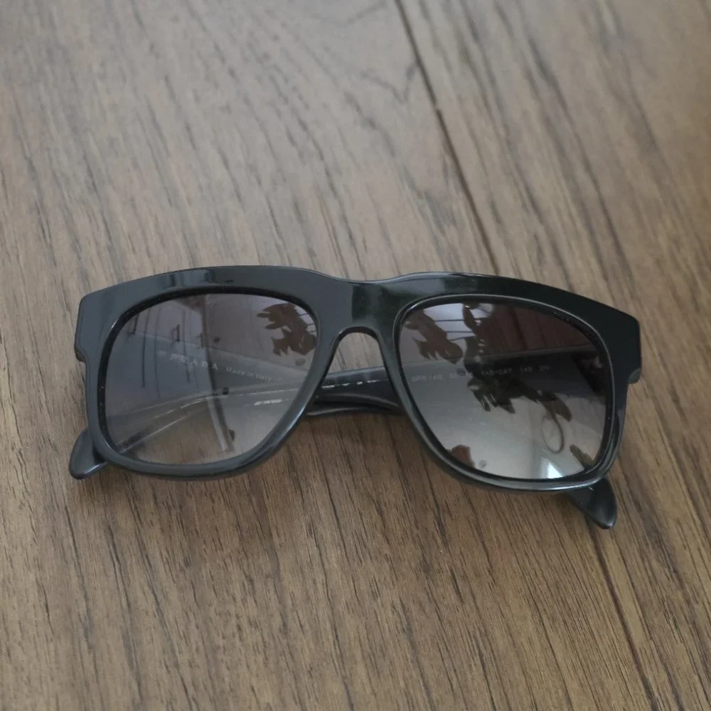 Prada Square Black Sunglasses - Picture 3 of 16